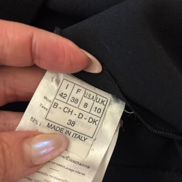 Emilio Pucci Elegant Black Sheer Sleeve/ panels Dress, US8 - Picture 14 of 14